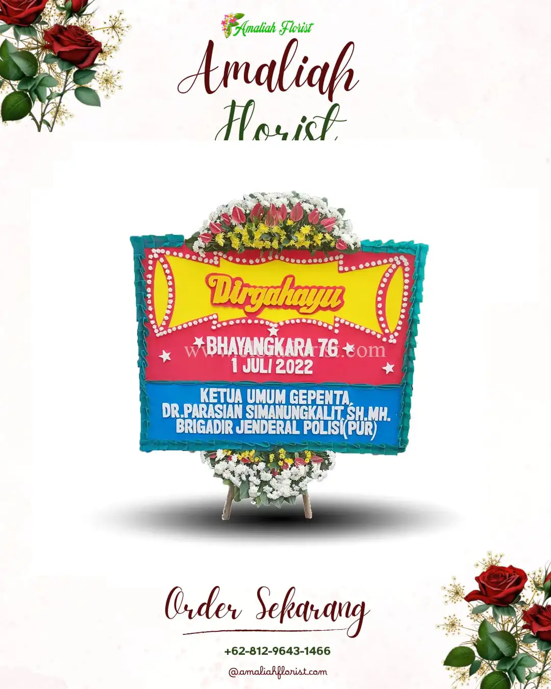 Papan Bunga HUT Ulang Tahun Pandanmulyo